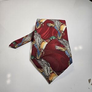Vintage Waterfowl Duck Tie 1990's Made in USA